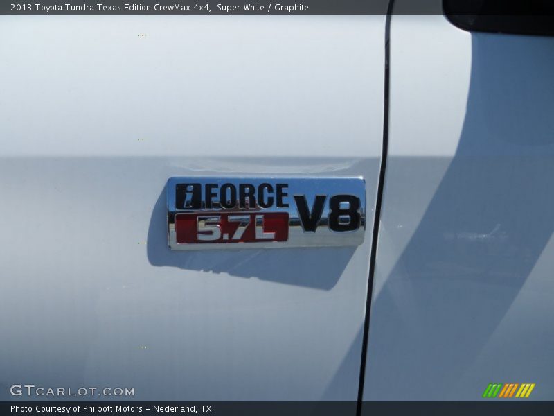 Super White / Graphite 2013 Toyota Tundra Texas Edition CrewMax 4x4