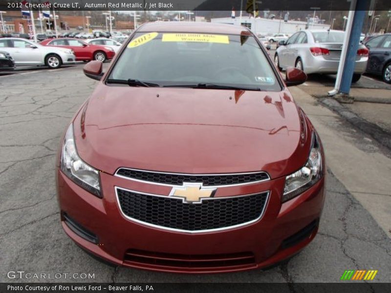 Autumn Red Metallic / Jet Black 2012 Chevrolet Cruze LT