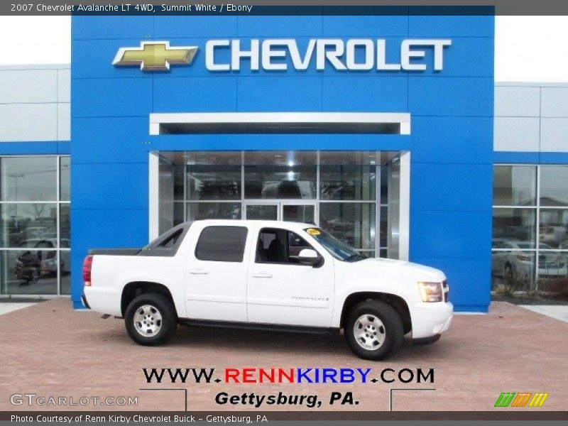 Summit White / Ebony 2007 Chevrolet Avalanche LT 4WD