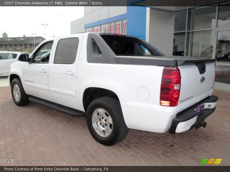 Summit White / Ebony 2007 Chevrolet Avalanche LT 4WD