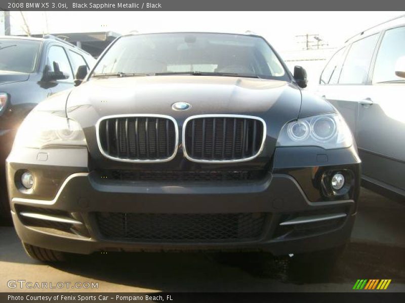 Black Sapphire Metallic / Black 2008 BMW X5 3.0si