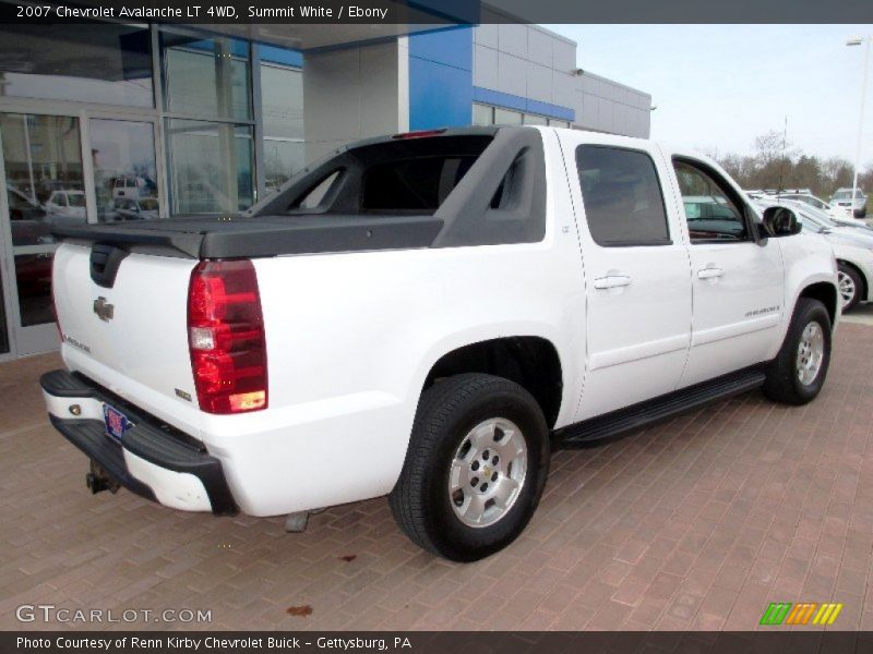 Summit White / Ebony 2007 Chevrolet Avalanche LT 4WD