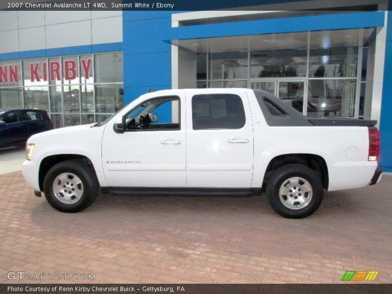 Summit White / Ebony 2007 Chevrolet Avalanche LT 4WD
