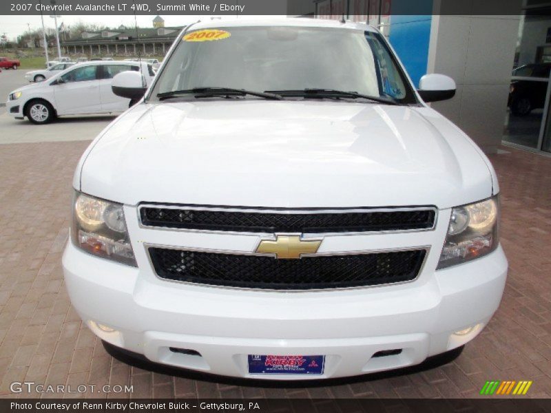 Summit White / Ebony 2007 Chevrolet Avalanche LT 4WD