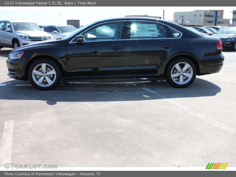 Black / Titan Black 2013 Volkswagen Passat 2.5L SE