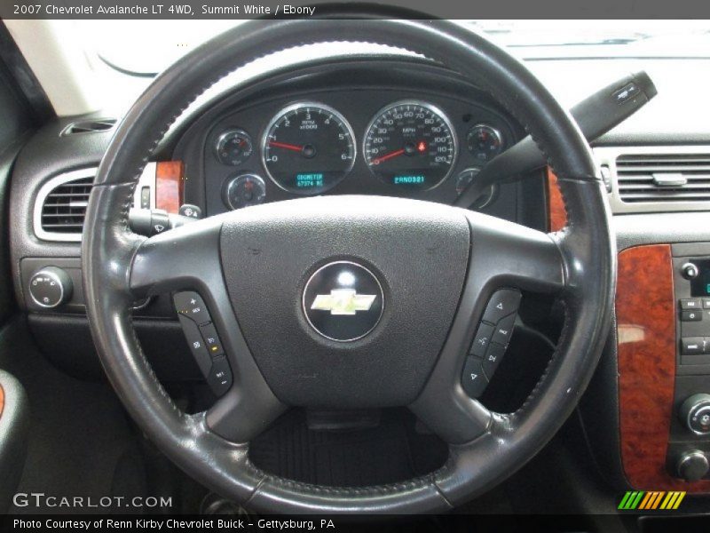 Summit White / Ebony 2007 Chevrolet Avalanche LT 4WD