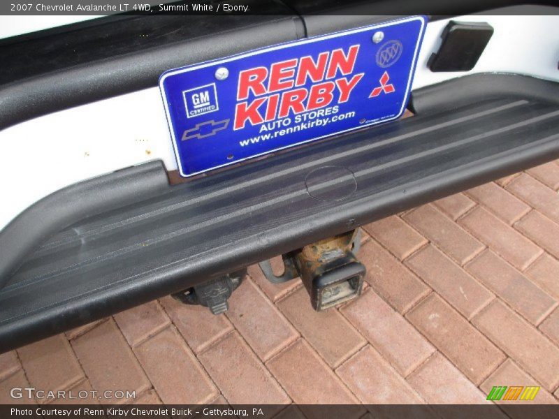 Summit White / Ebony 2007 Chevrolet Avalanche LT 4WD