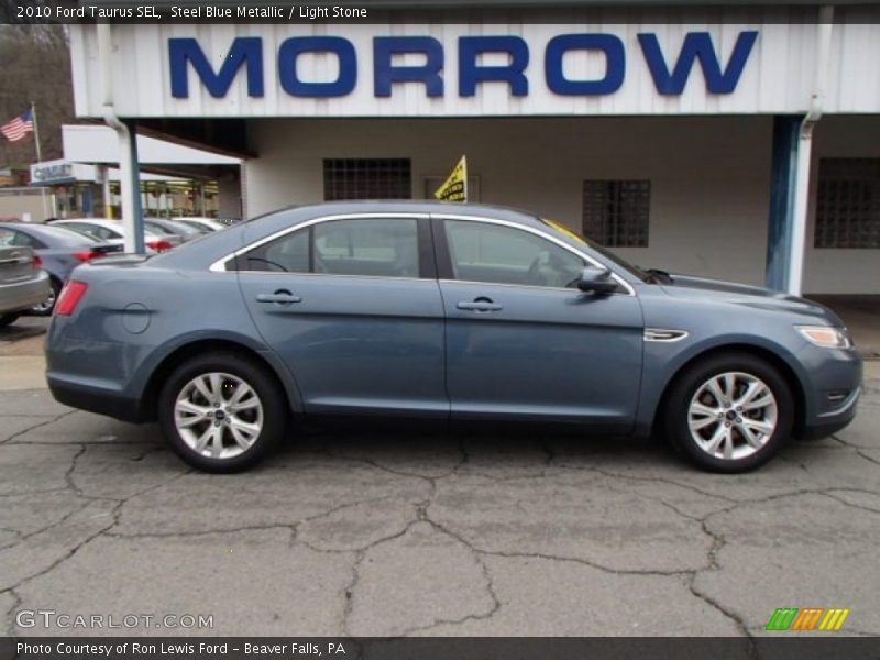 Steel Blue Metallic / Light Stone 2010 Ford Taurus SEL