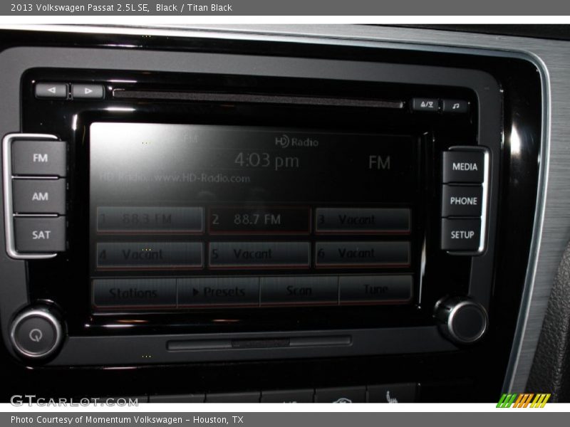 Black / Titan Black 2013 Volkswagen Passat 2.5L SE