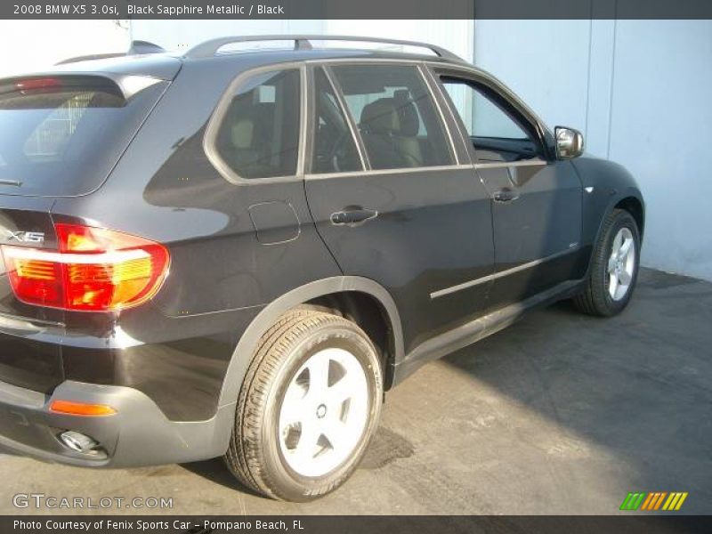 Black Sapphire Metallic / Black 2008 BMW X5 3.0si