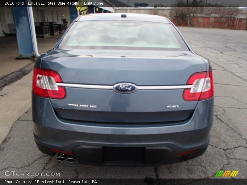 Steel Blue Metallic / Light Stone 2010 Ford Taurus SEL