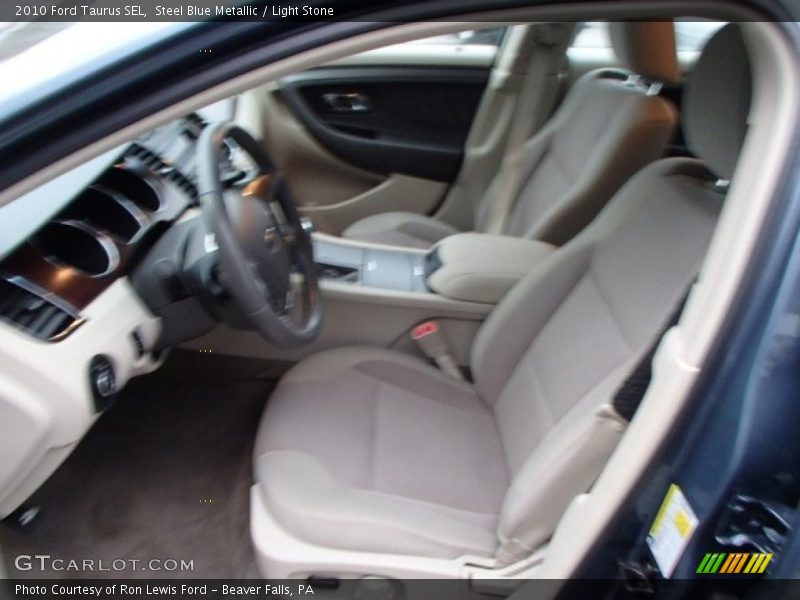 Steel Blue Metallic / Light Stone 2010 Ford Taurus SEL