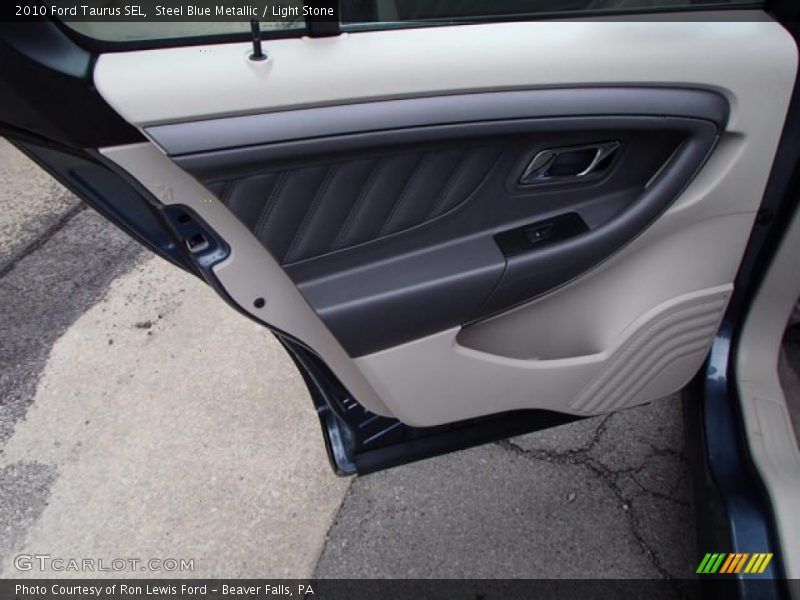Steel Blue Metallic / Light Stone 2010 Ford Taurus SEL