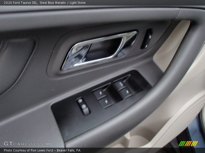 Steel Blue Metallic / Light Stone 2010 Ford Taurus SEL