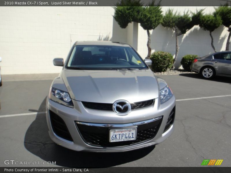 Liquid Silver Metallic / Black 2010 Mazda CX-7 i Sport