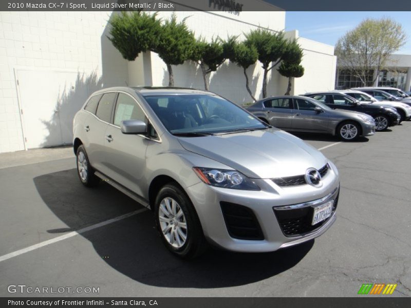 Liquid Silver Metallic / Black 2010 Mazda CX-7 i Sport