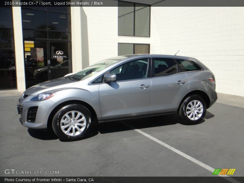 Liquid Silver Metallic / Black 2010 Mazda CX-7 i Sport