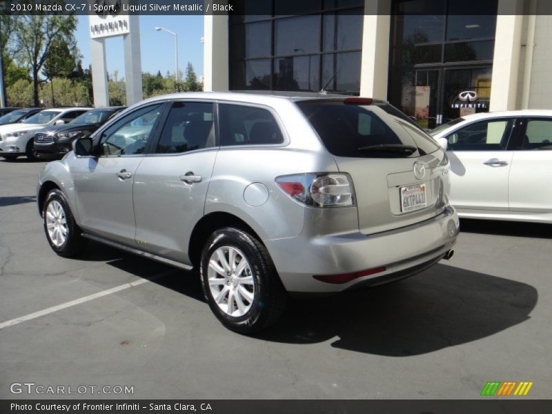 Liquid Silver Metallic / Black 2010 Mazda CX-7 i Sport