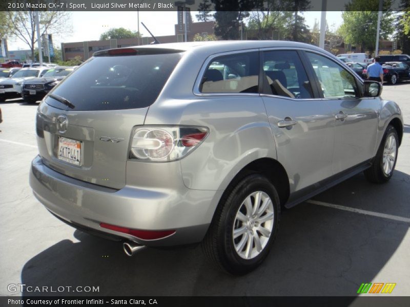 Liquid Silver Metallic / Black 2010 Mazda CX-7 i Sport