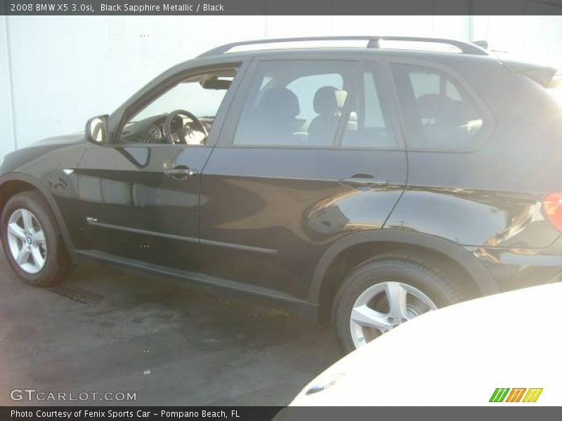 Black Sapphire Metallic / Black 2008 BMW X5 3.0si