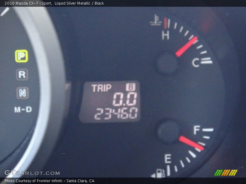 Liquid Silver Metallic / Black 2010 Mazda CX-7 i Sport