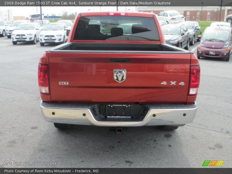 Sunburst Orange Pearl / Dark Slate/Medium Graystone 2009 Dodge Ram 1500 ST Crew Cab 4x4