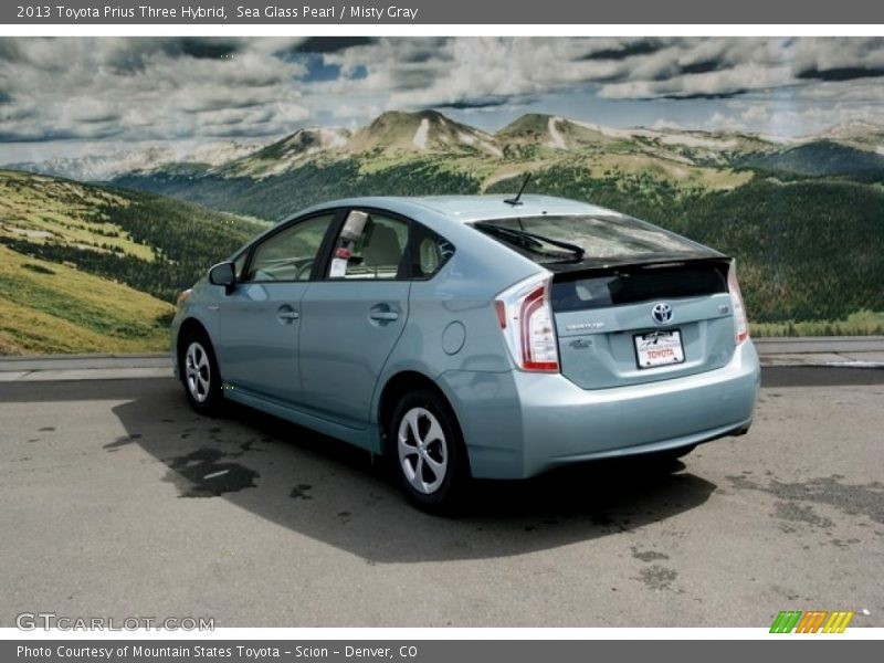 Sea Glass Pearl / Misty Gray 2013 Toyota Prius Three Hybrid