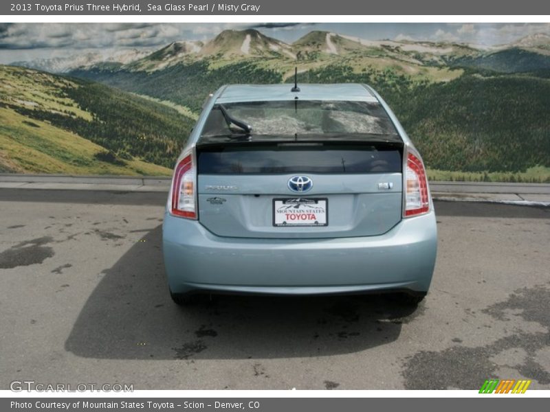 Sea Glass Pearl / Misty Gray 2013 Toyota Prius Three Hybrid
