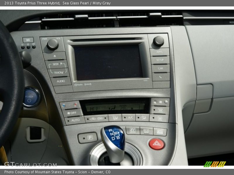 Sea Glass Pearl / Misty Gray 2013 Toyota Prius Three Hybrid