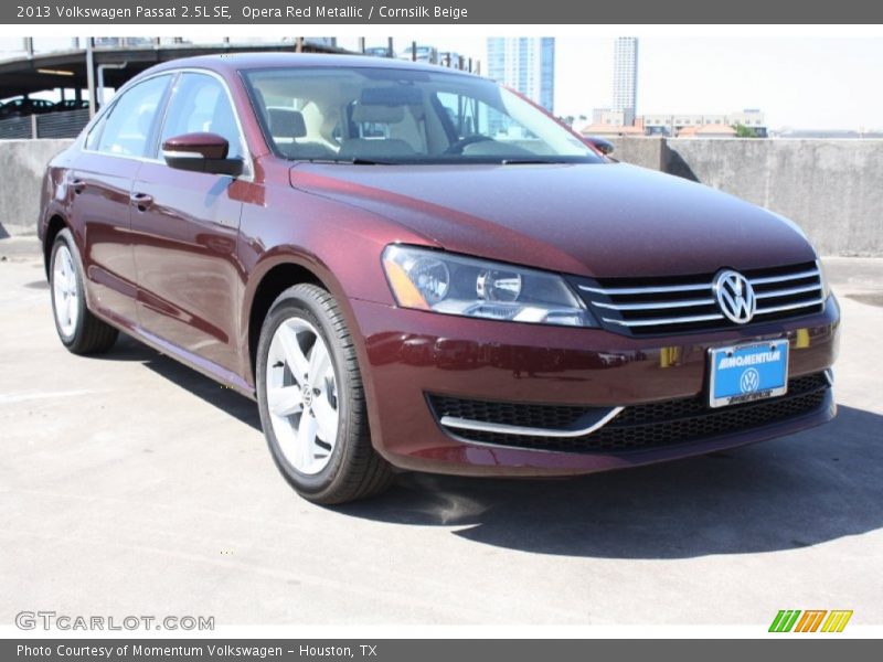Opera Red Metallic / Cornsilk Beige 2013 Volkswagen Passat 2.5L SE