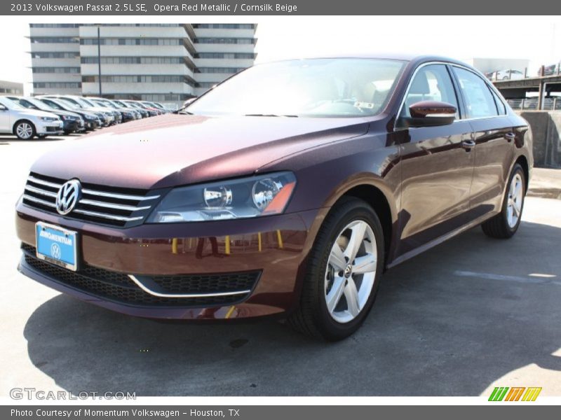 Opera Red Metallic / Cornsilk Beige 2013 Volkswagen Passat 2.5L SE
