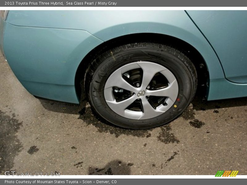 Sea Glass Pearl / Misty Gray 2013 Toyota Prius Three Hybrid