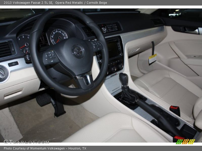 Opera Red Metallic / Cornsilk Beige 2013 Volkswagen Passat 2.5L SE