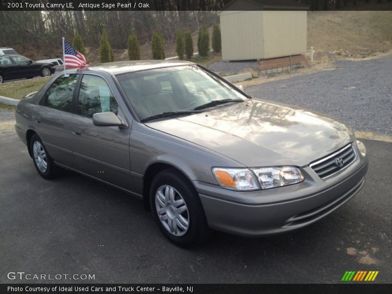Antique Sage Pearl / Oak 2001 Toyota Camry LE