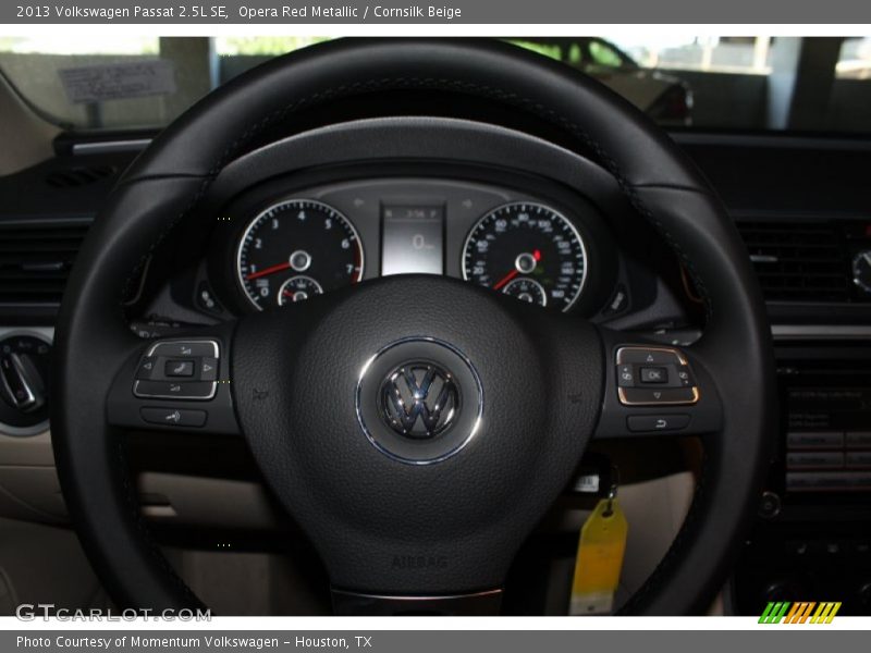 Opera Red Metallic / Cornsilk Beige 2013 Volkswagen Passat 2.5L SE