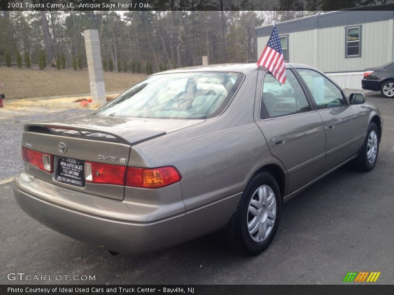Antique Sage Pearl / Oak 2001 Toyota Camry LE