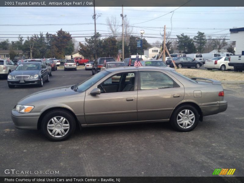 Antique Sage Pearl / Oak 2001 Toyota Camry LE