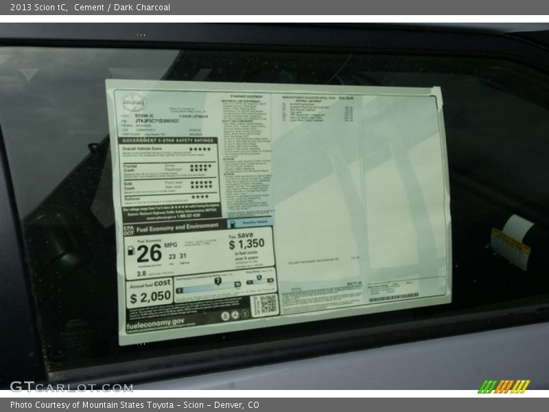 Cement / Dark Charcoal 2013 Scion tC