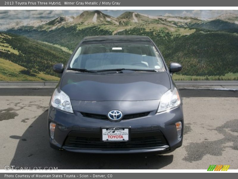 Winter Gray Metallic / Misty Gray 2013 Toyota Prius Three Hybrid