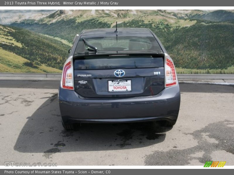 Winter Gray Metallic / Misty Gray 2013 Toyota Prius Three Hybrid