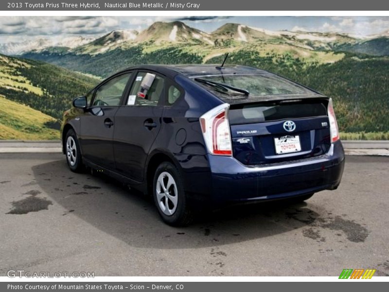Nautical Blue Metallic / Misty Gray 2013 Toyota Prius Three Hybrid