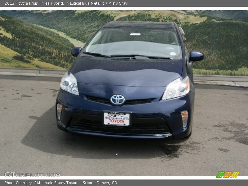Nautical Blue Metallic / Misty Gray 2013 Toyota Prius Three Hybrid