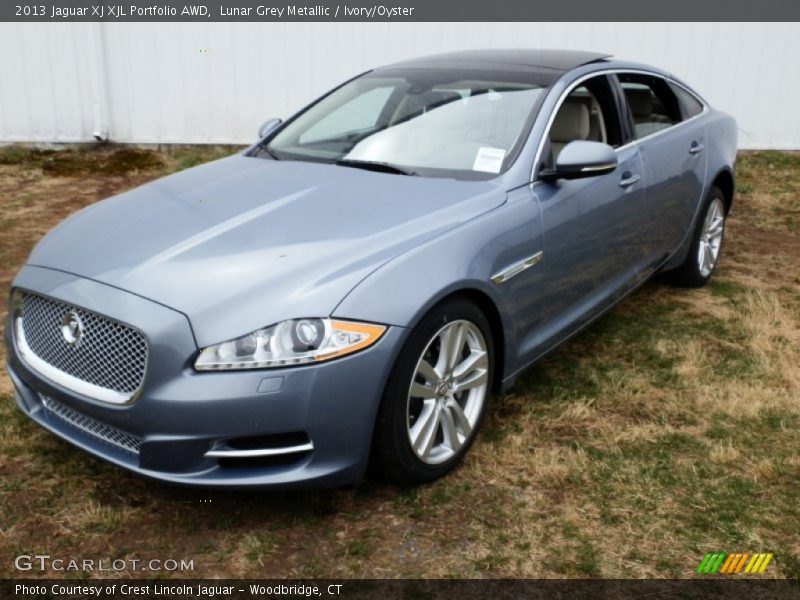 Lunar Grey Metallic / Ivory/Oyster 2013 Jaguar XJ XJL Portfolio AWD