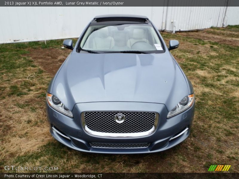 Lunar Grey Metallic / Ivory/Oyster 2013 Jaguar XJ XJL Portfolio AWD