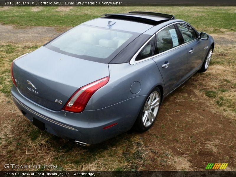 Lunar Grey Metallic / Ivory/Oyster 2013 Jaguar XJ XJL Portfolio AWD