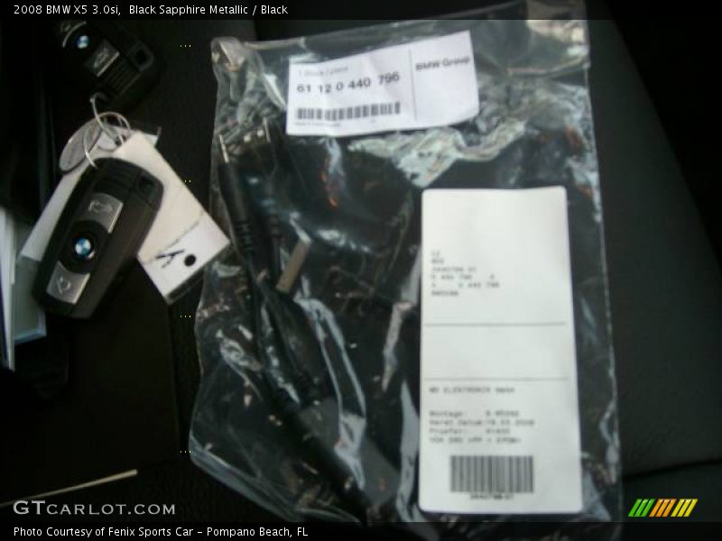 Black Sapphire Metallic / Black 2008 BMW X5 3.0si