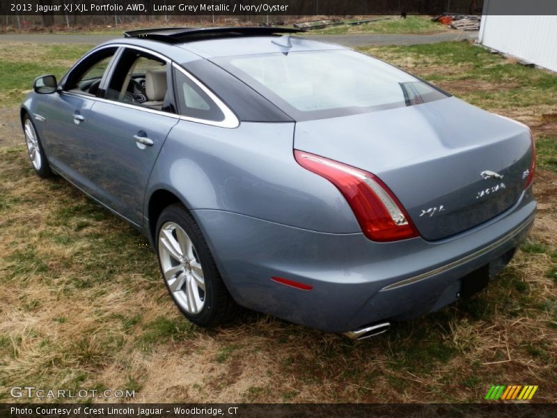 Lunar Grey Metallic / Ivory/Oyster 2013 Jaguar XJ XJL Portfolio AWD