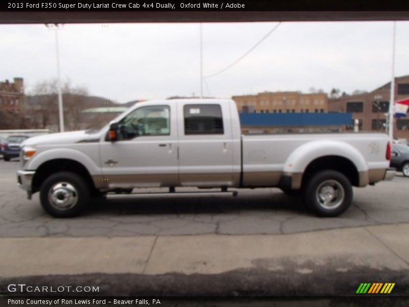 Oxford White / Adobe 2013 Ford F350 Super Duty Lariat Crew Cab 4x4 Dually