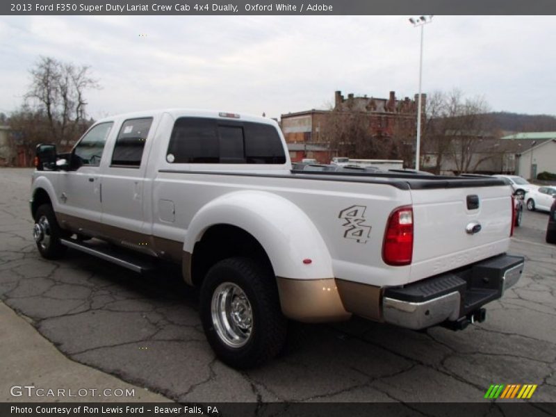 Oxford White / Adobe 2013 Ford F350 Super Duty Lariat Crew Cab 4x4 Dually