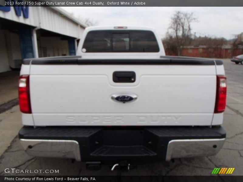 Oxford White / Adobe 2013 Ford F350 Super Duty Lariat Crew Cab 4x4 Dually